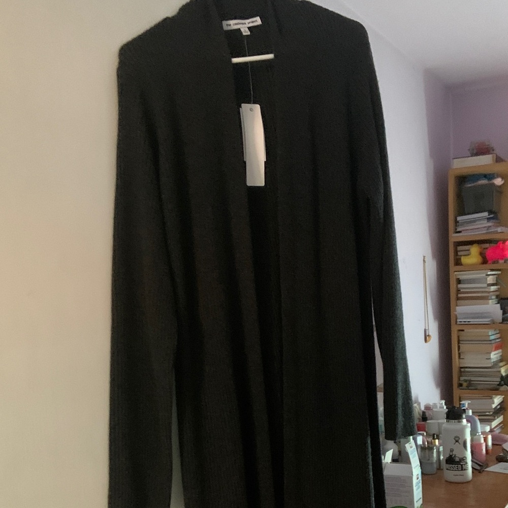 Chic Black Open Front Cardigan